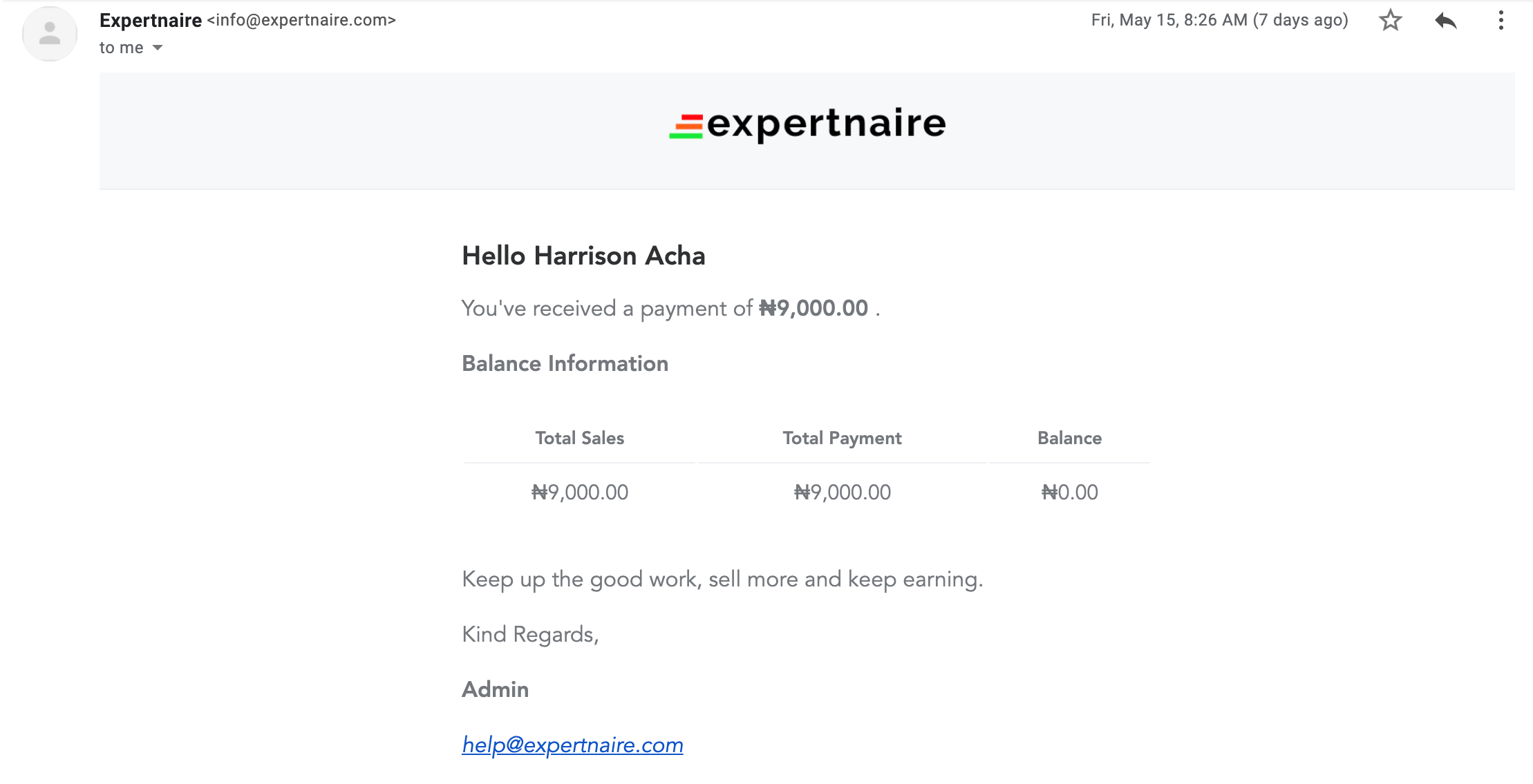 Expertnaire payout- how to make money online in Nigeria