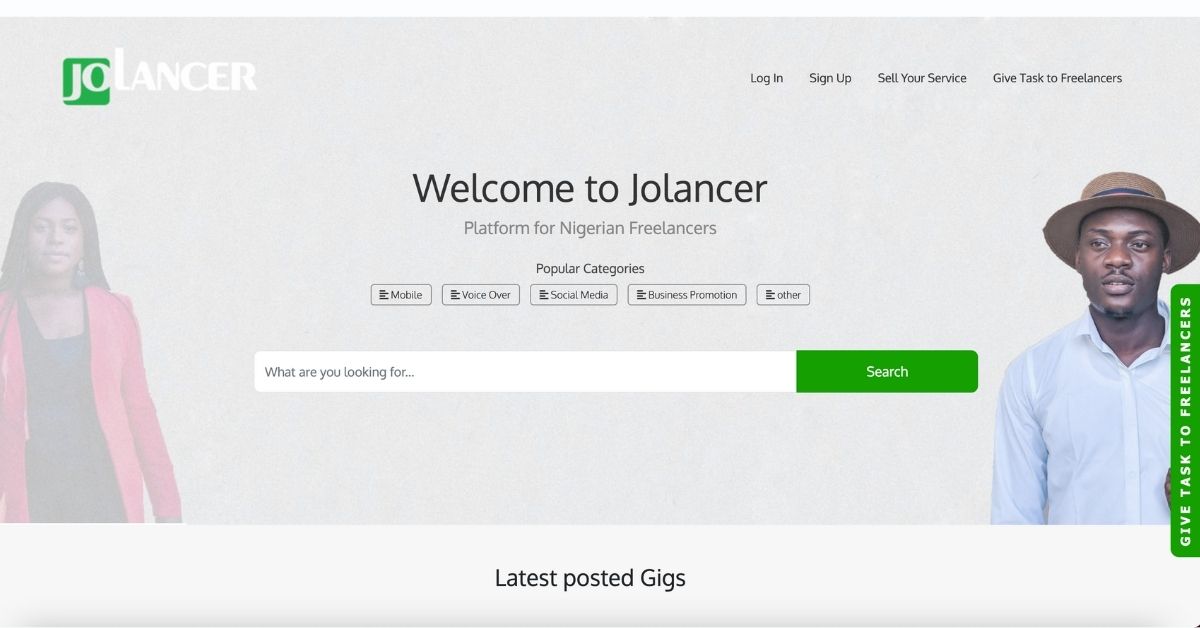 freelance websites in nigeria: Jolancer