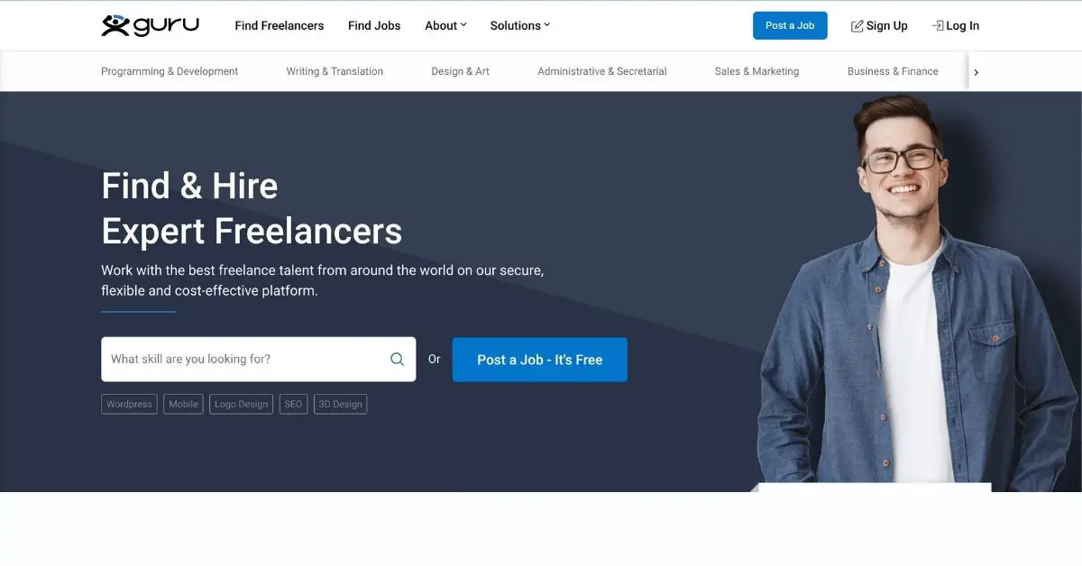 freelance websites in nigeria: guru 