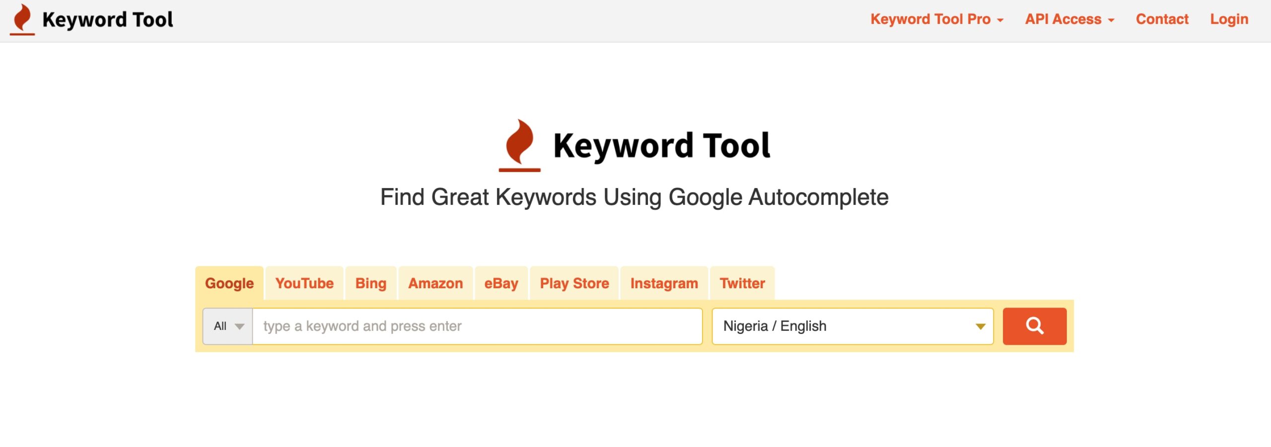 Keyword tool