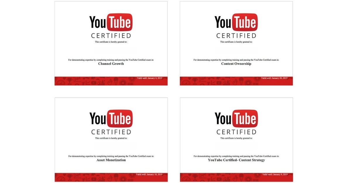 YouTube Certification