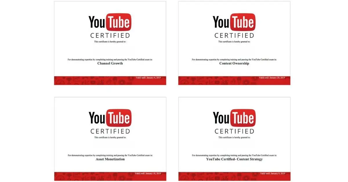 YouTube Certification