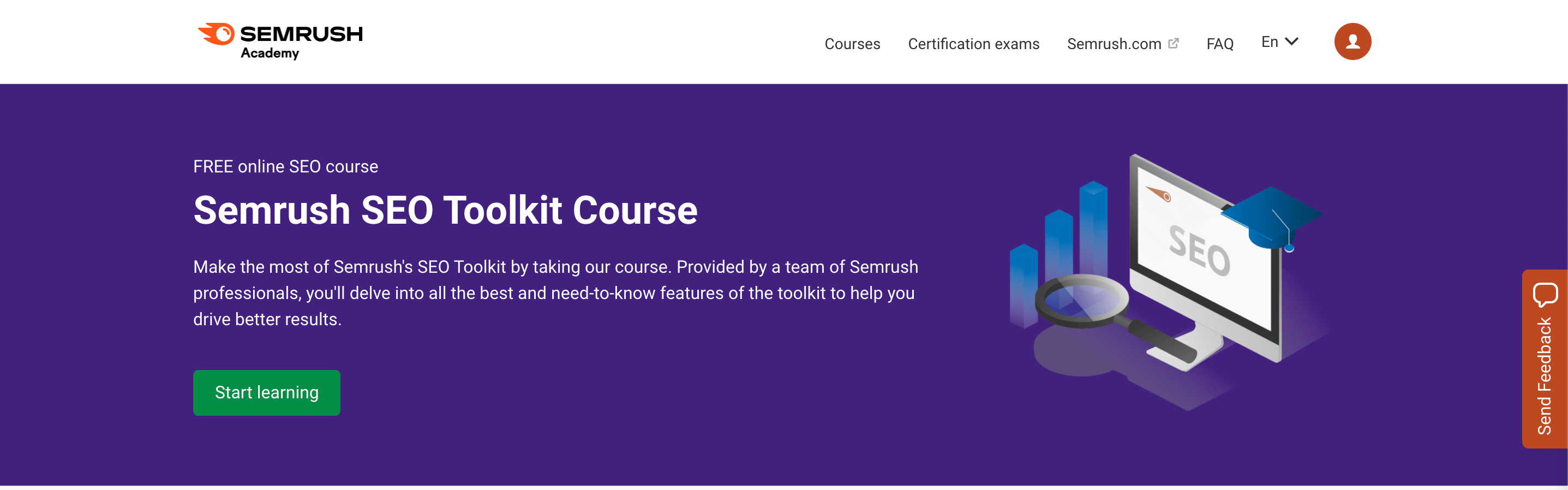 semrush seo toolkit course