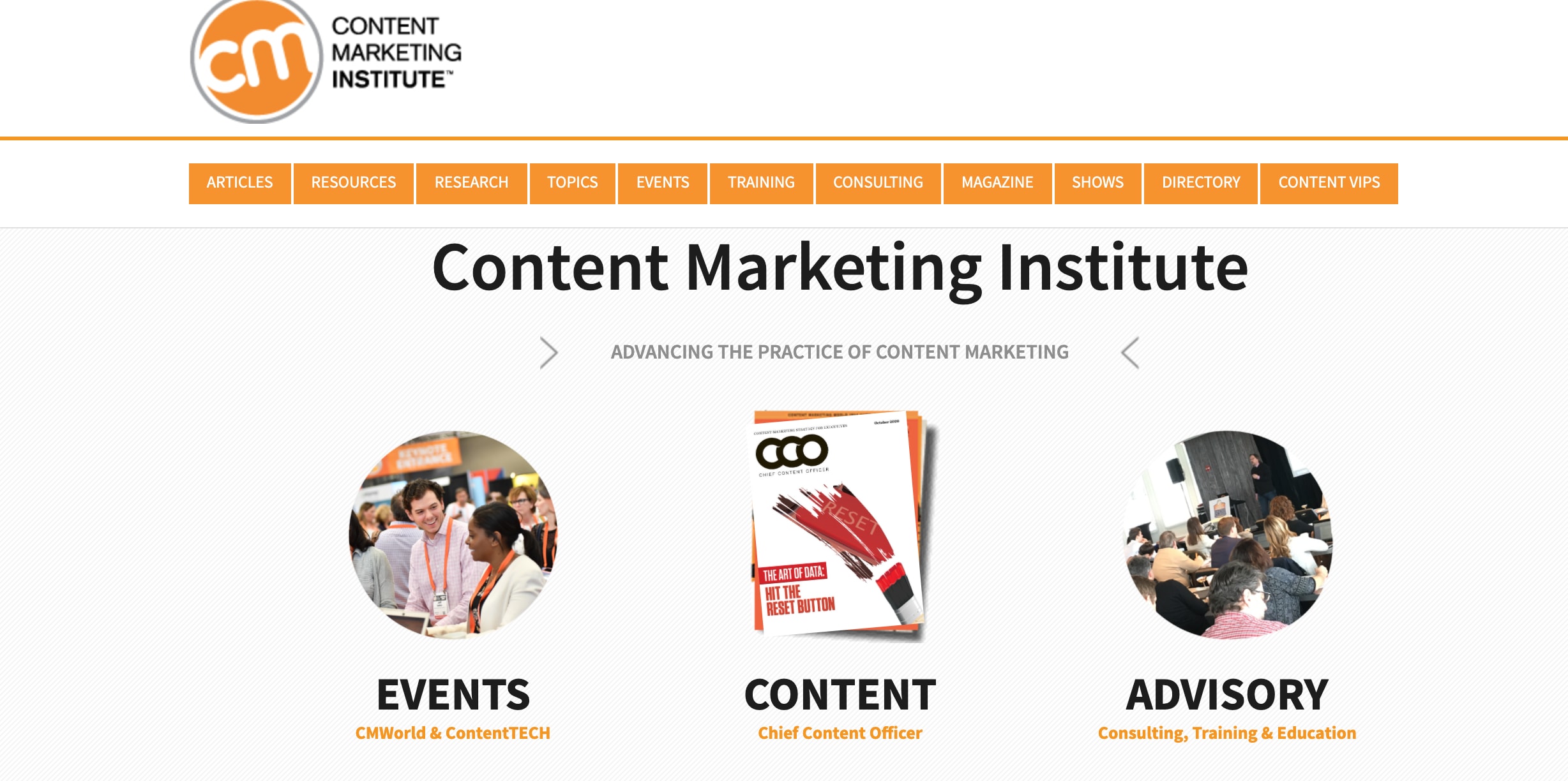 Content marketing institute blog