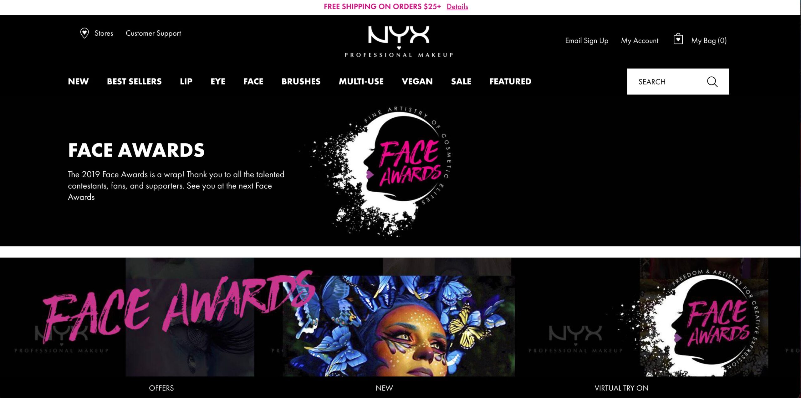 digital marketing strategies for beauty brand: Face Award