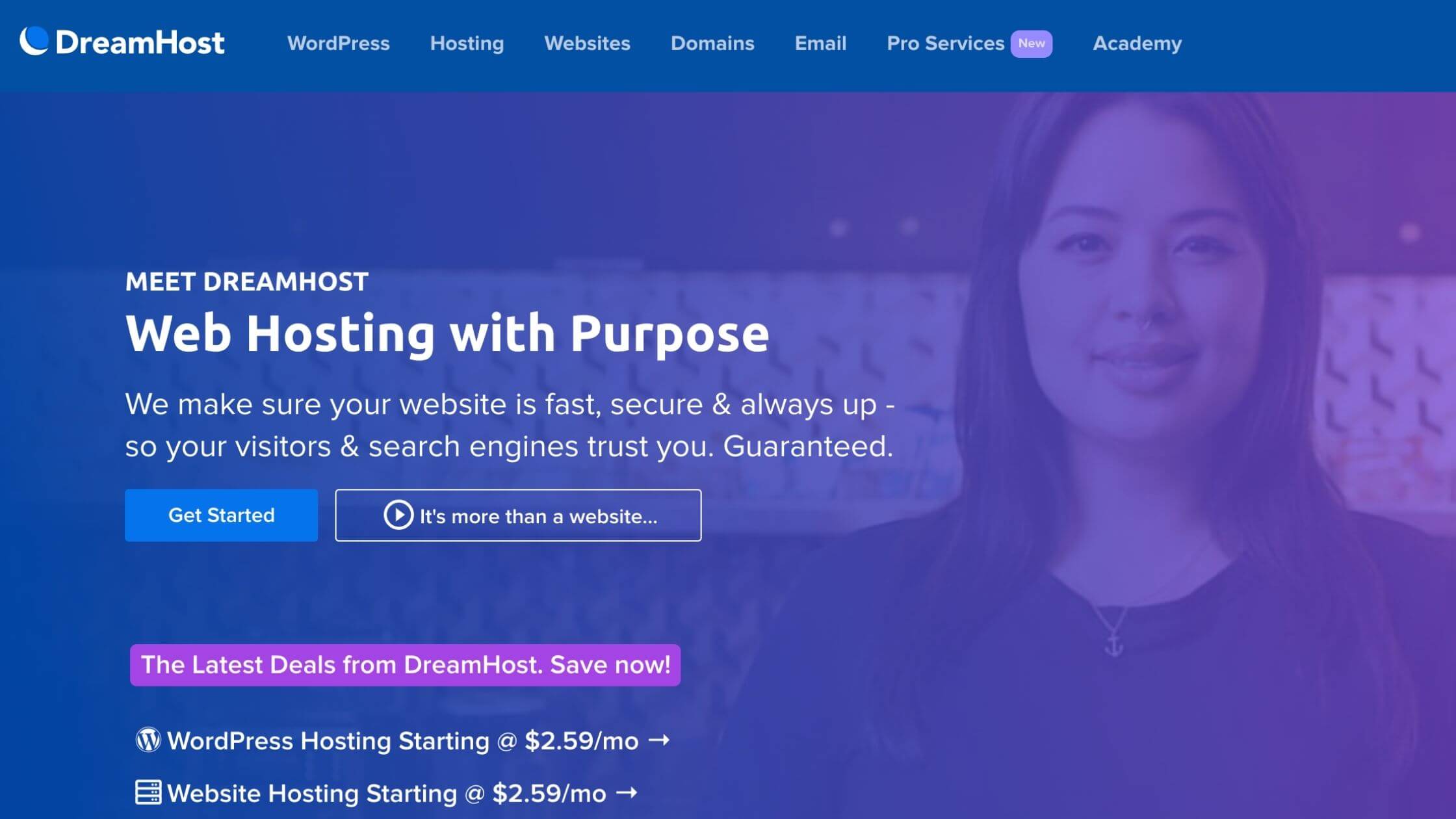 Dreamhost web hosting