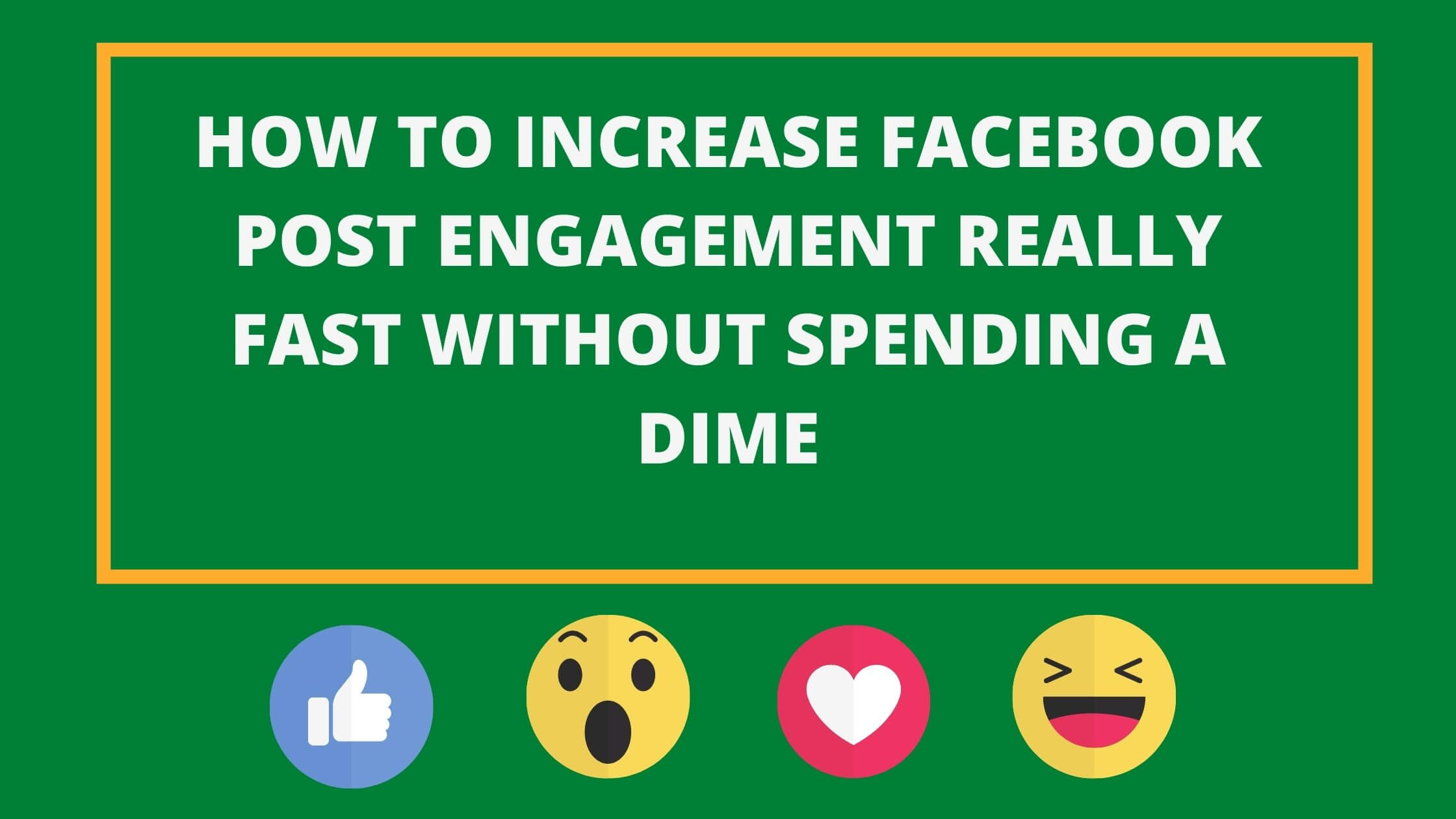 Facebook post engagement