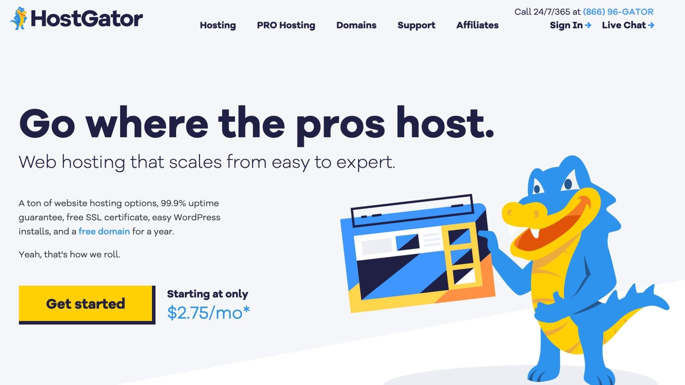 HostGator web hosting