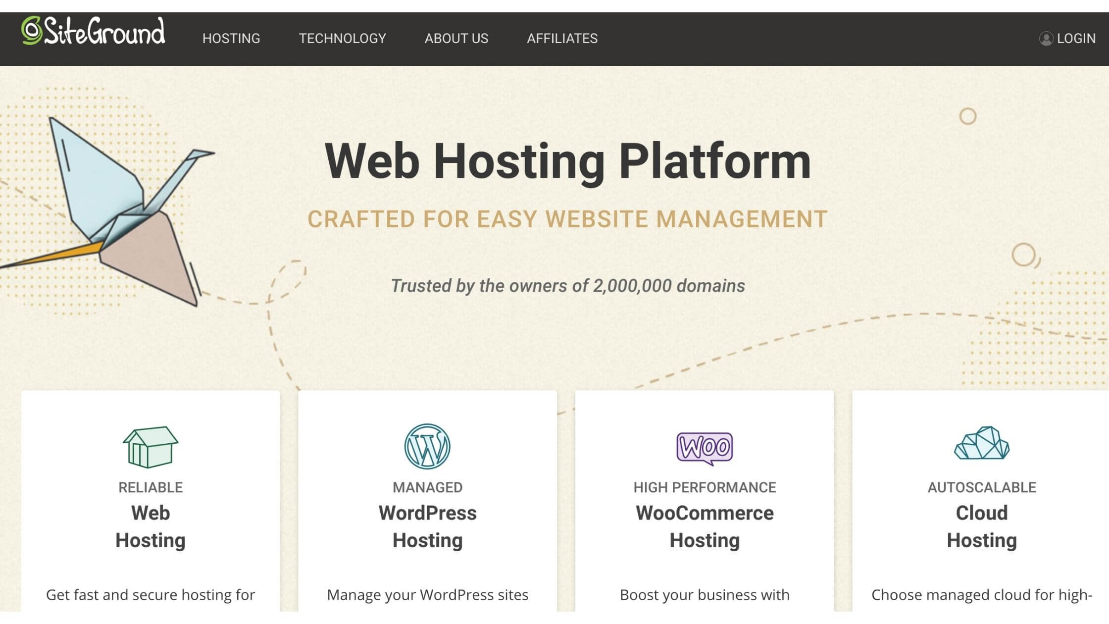 SiteGround web hosting