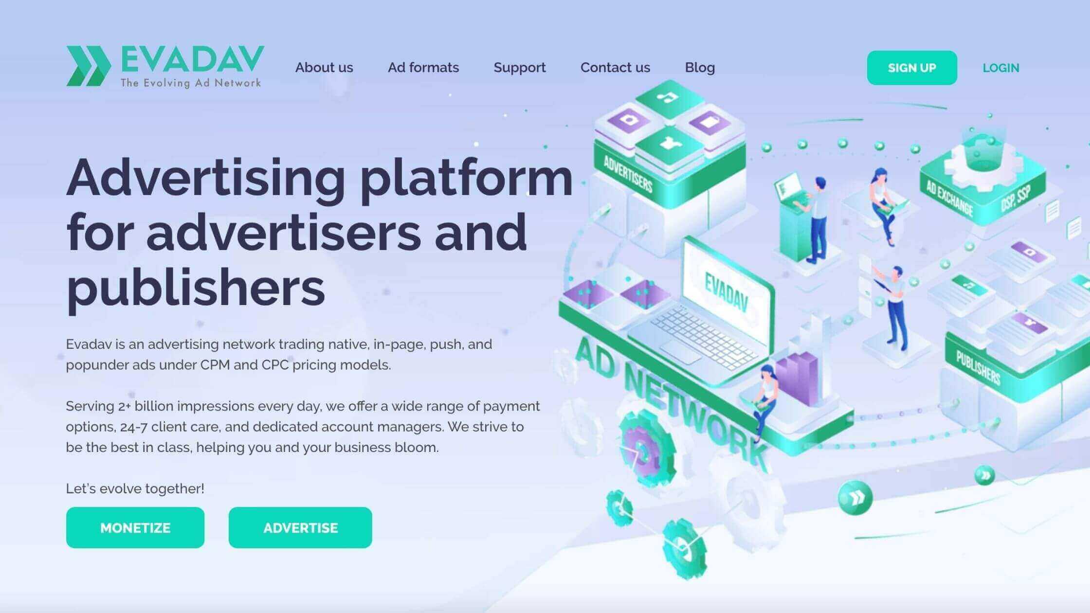 Evadav ad network