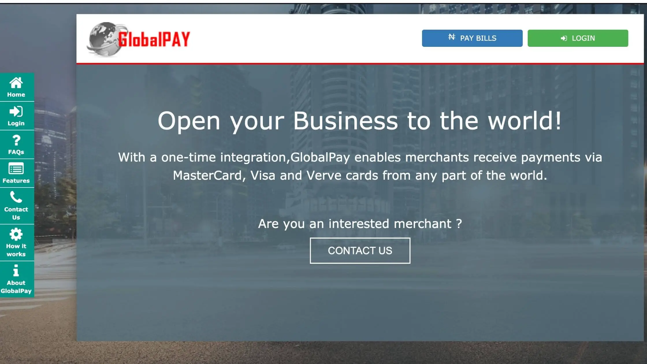GlobalPAY online payment gateway in Nigeria