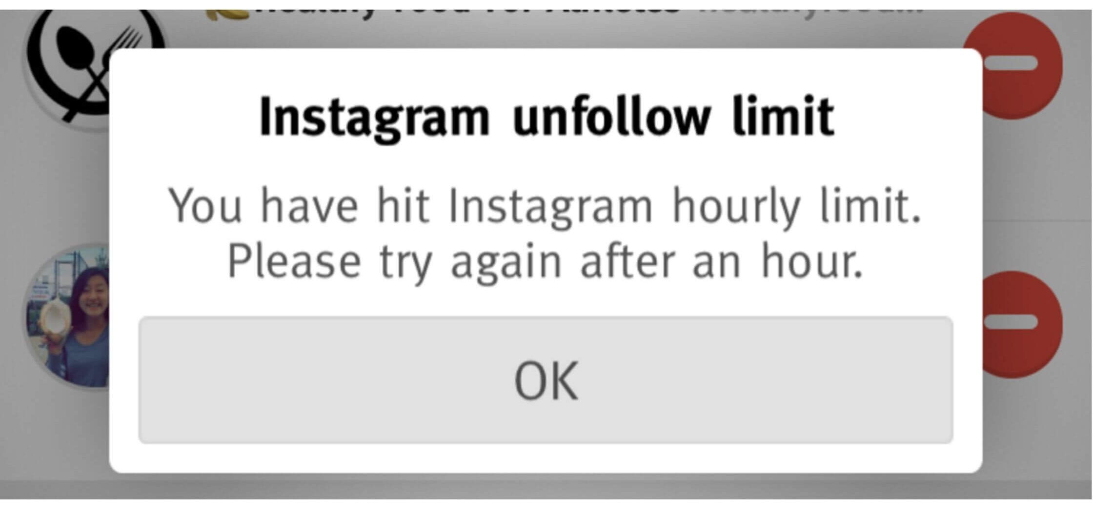 Instagram unfollow limit