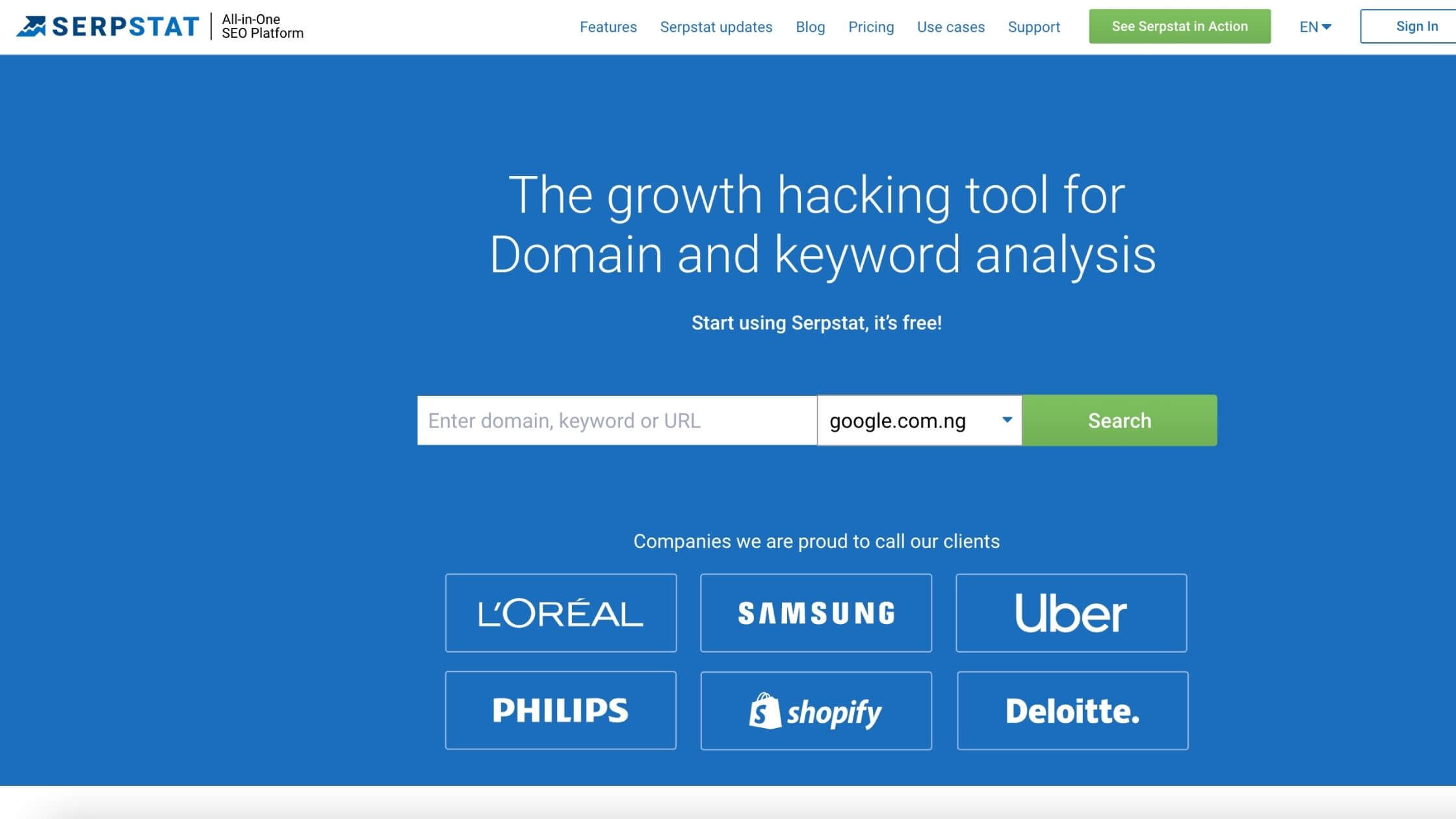 Serpstat backlink tools