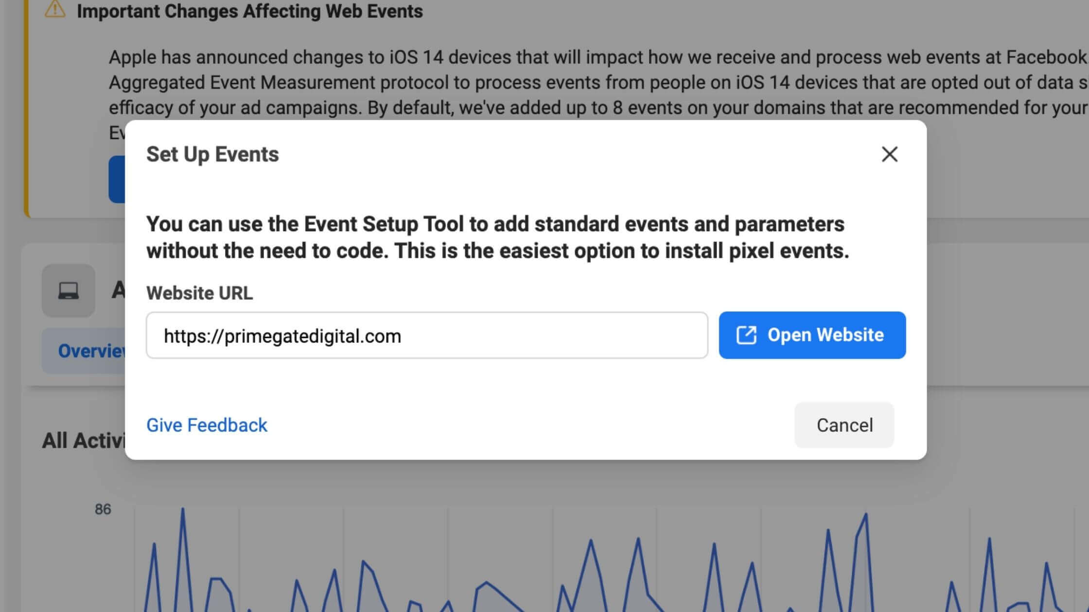 Facebook event tool