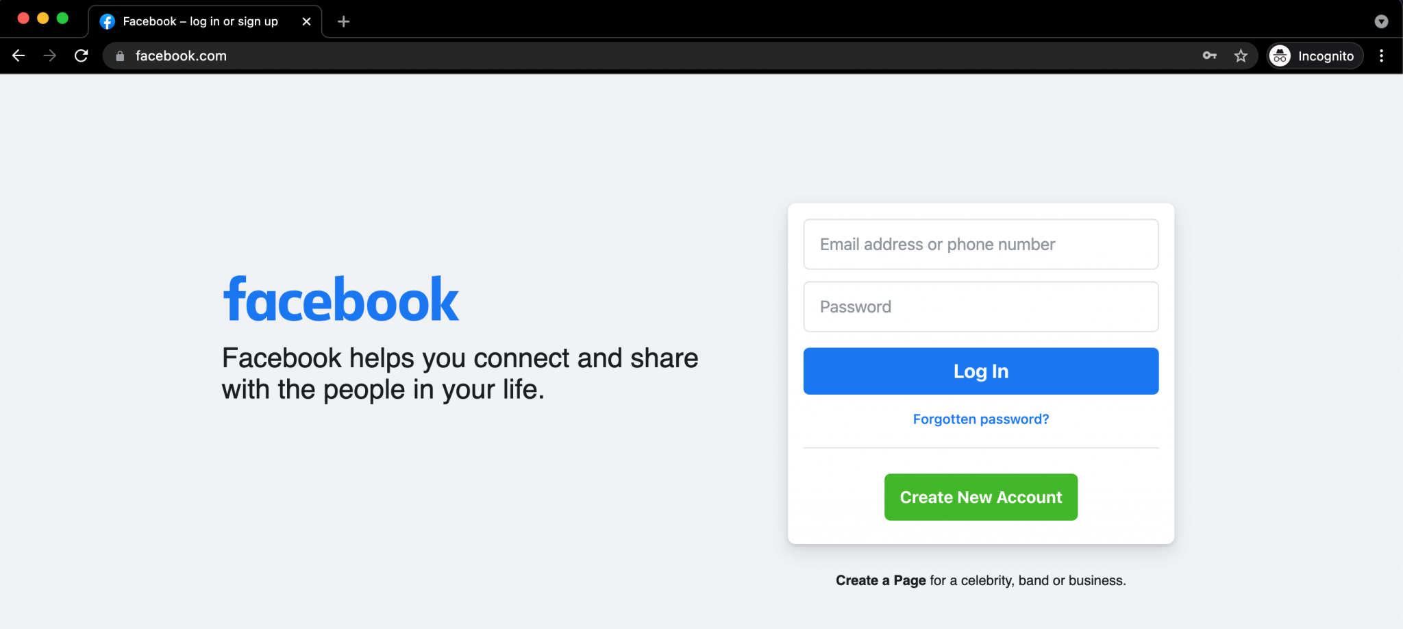 how to deactivate facebook account without password