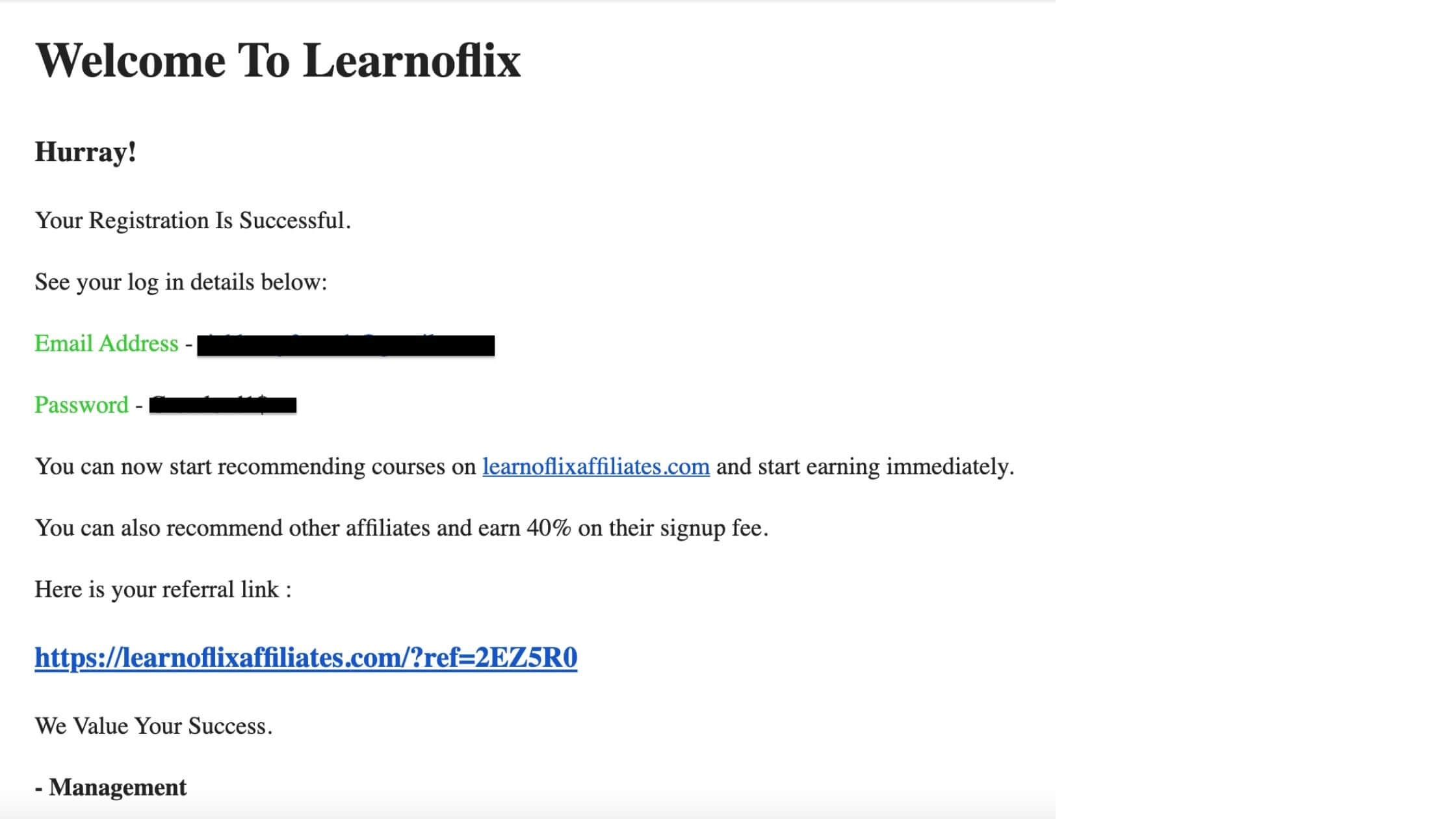 Learnoflix registration