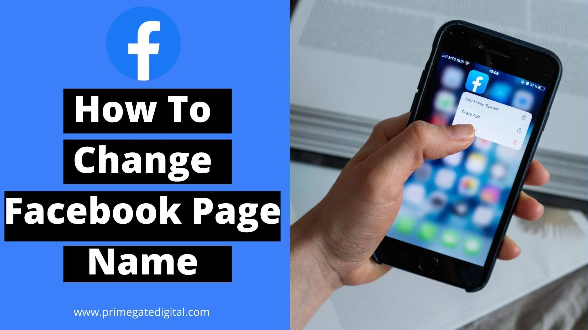 How To Change Facebook Page Name