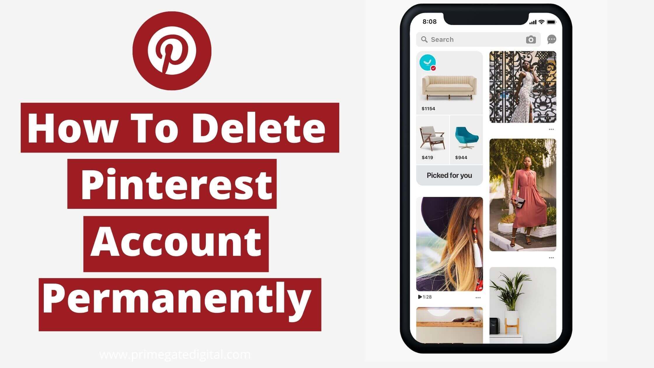 How To Delete Pinterest Account Permanently