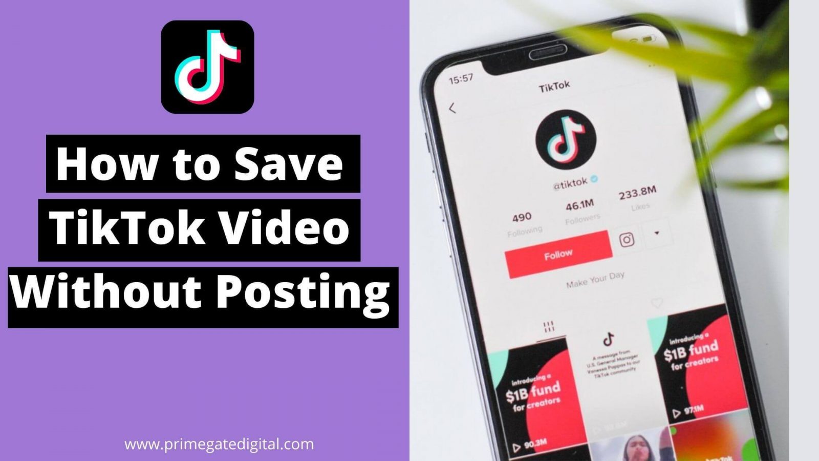 save tik tok video