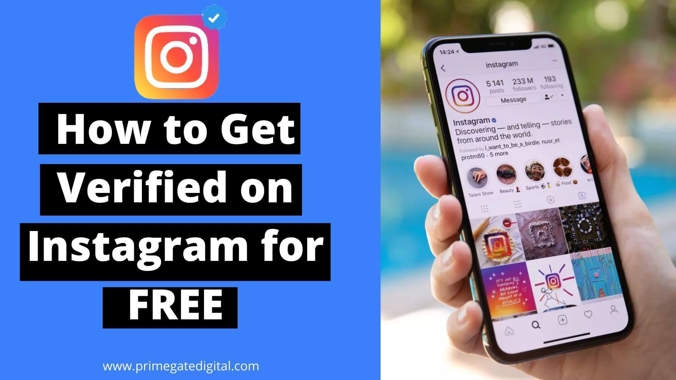 How to get verified on Instagram for free