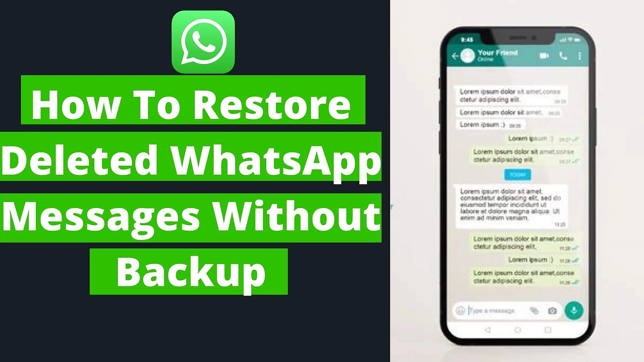 Whatsapp chat to recover how How to