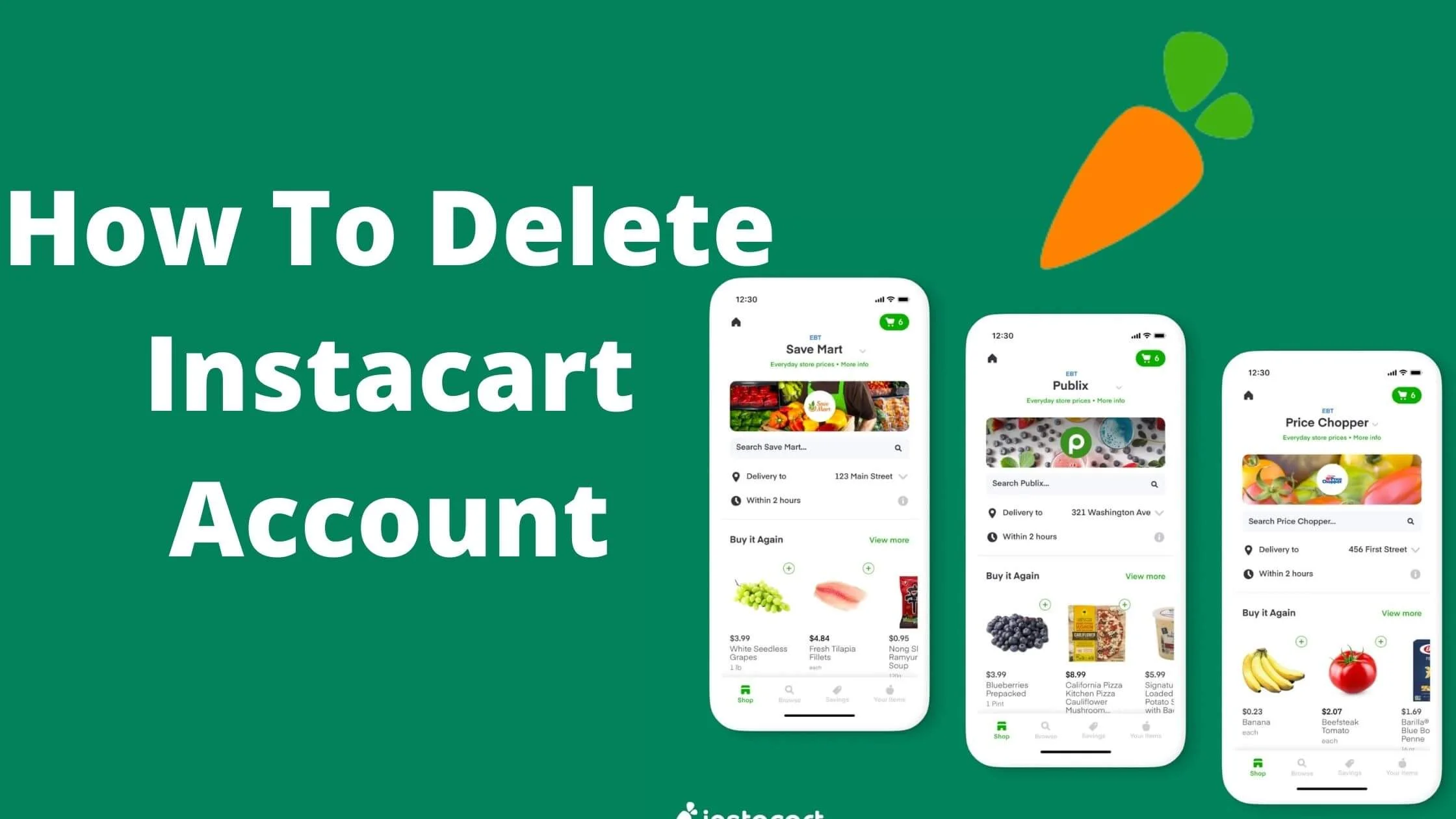 How To Delete Instacart Account