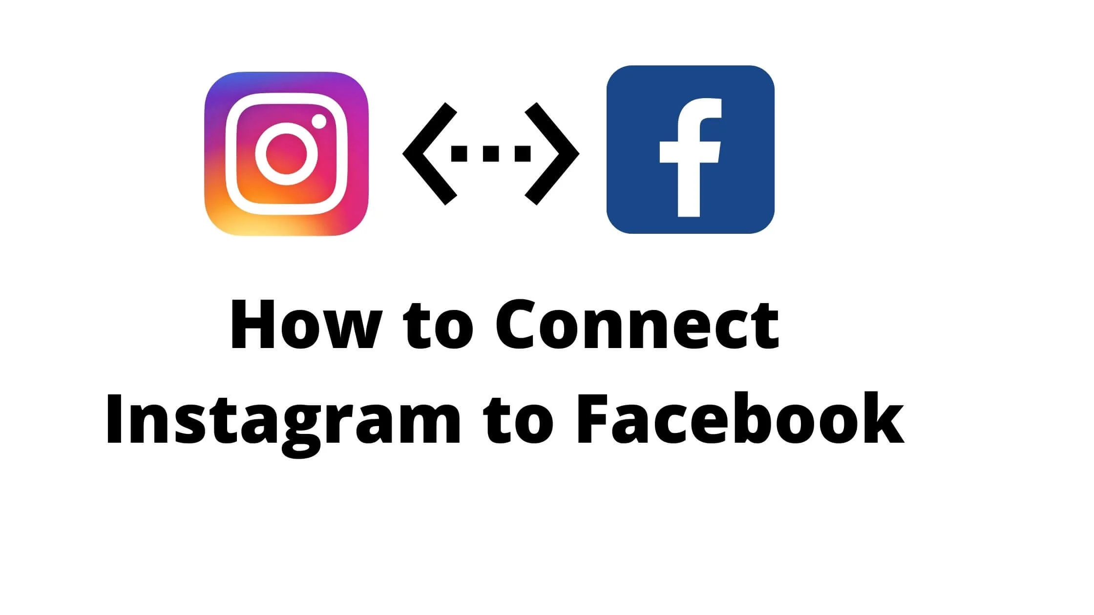 Connect Instagram to Facebook