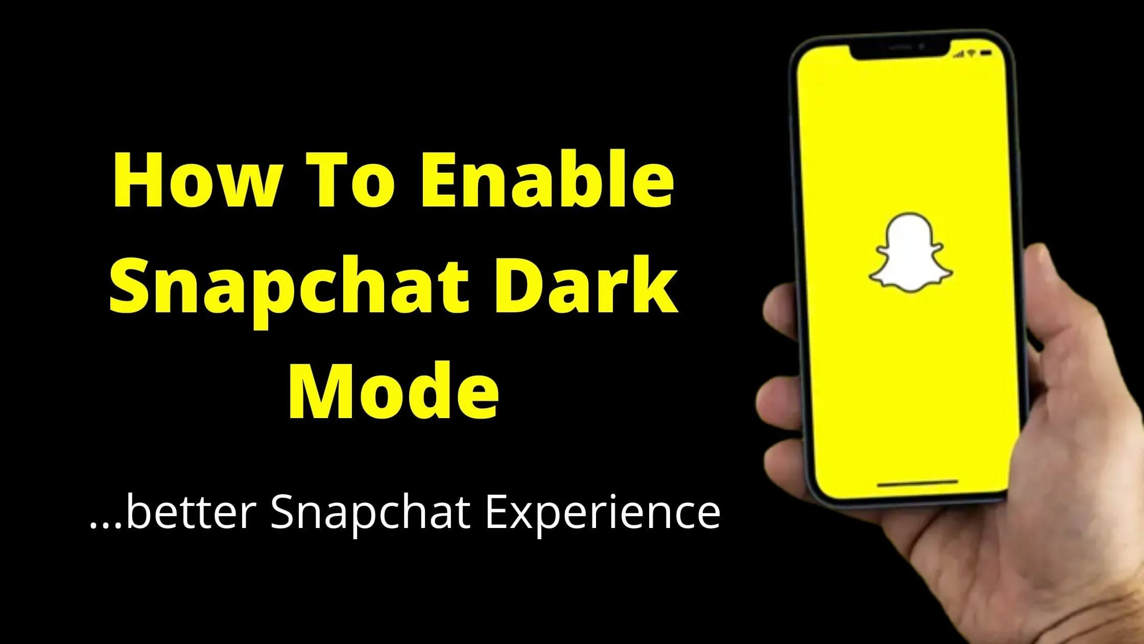 How To Enable Snapchat Dark Mode