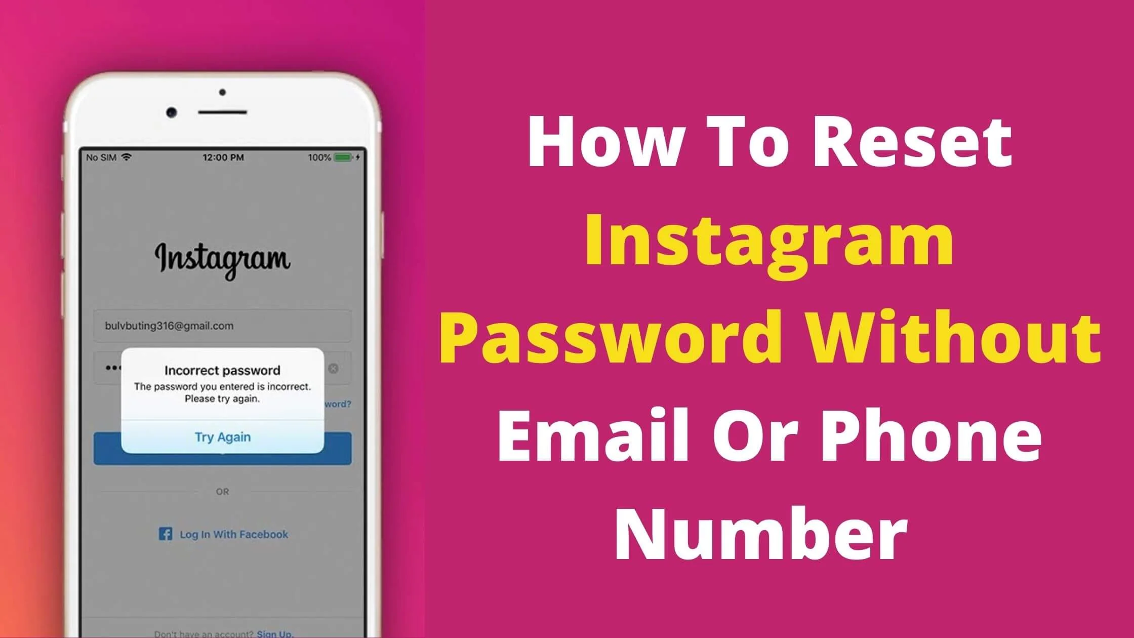 How to Reset Instagram Password Without Email or Phone Number