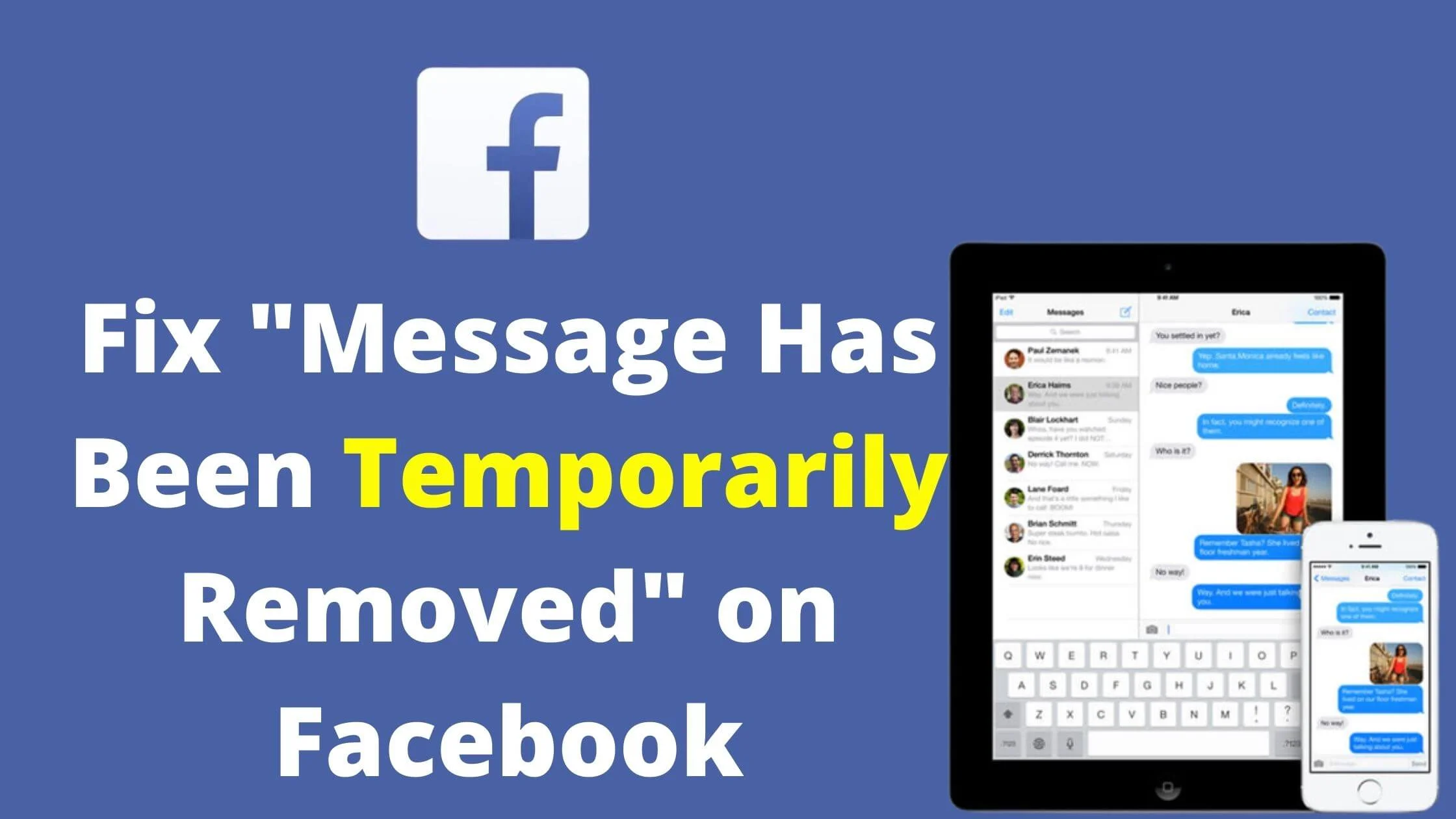 Message Has Been Temporarily Removed on Facebook