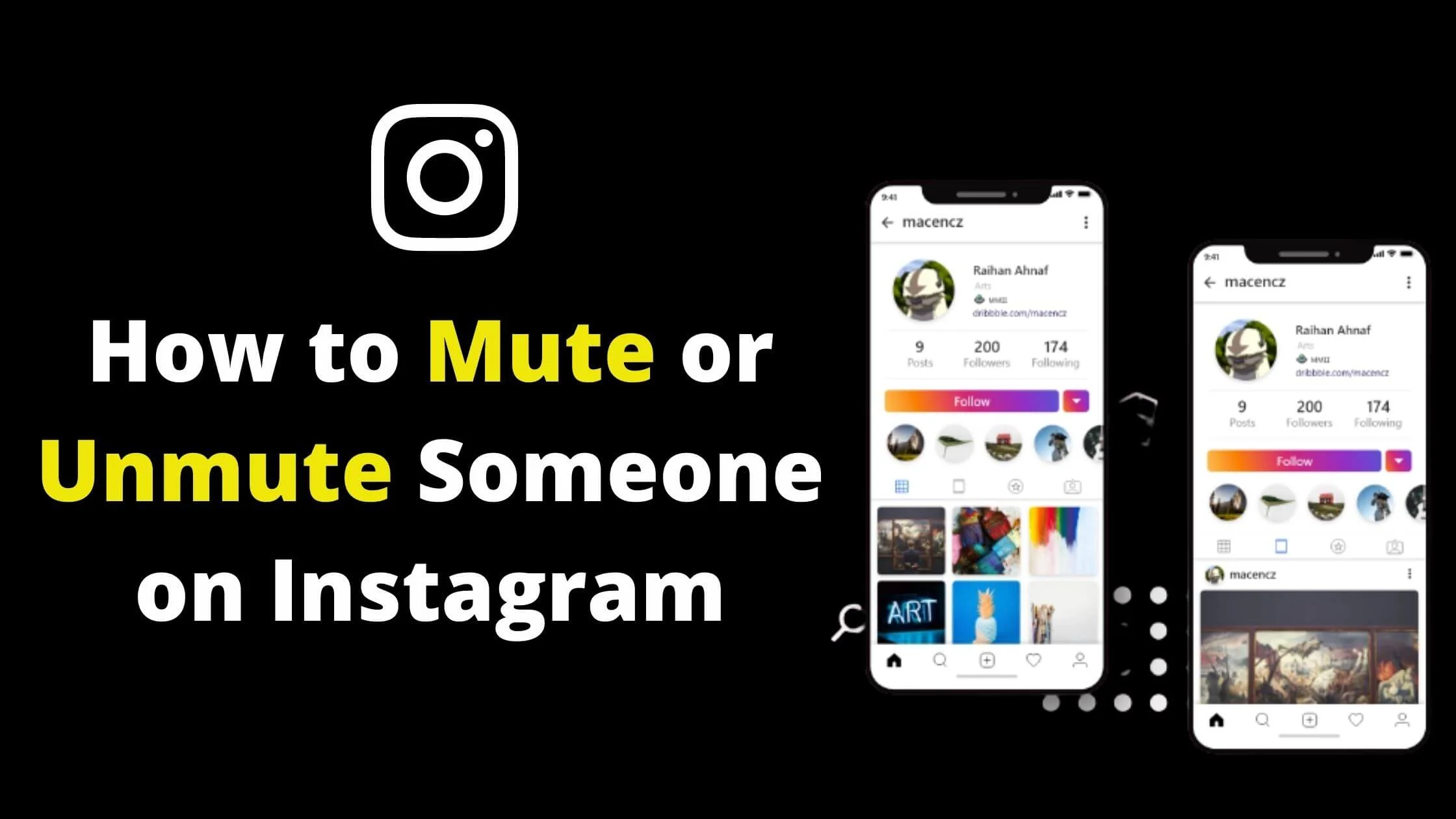 Mute or Unmute Someone on Instagram