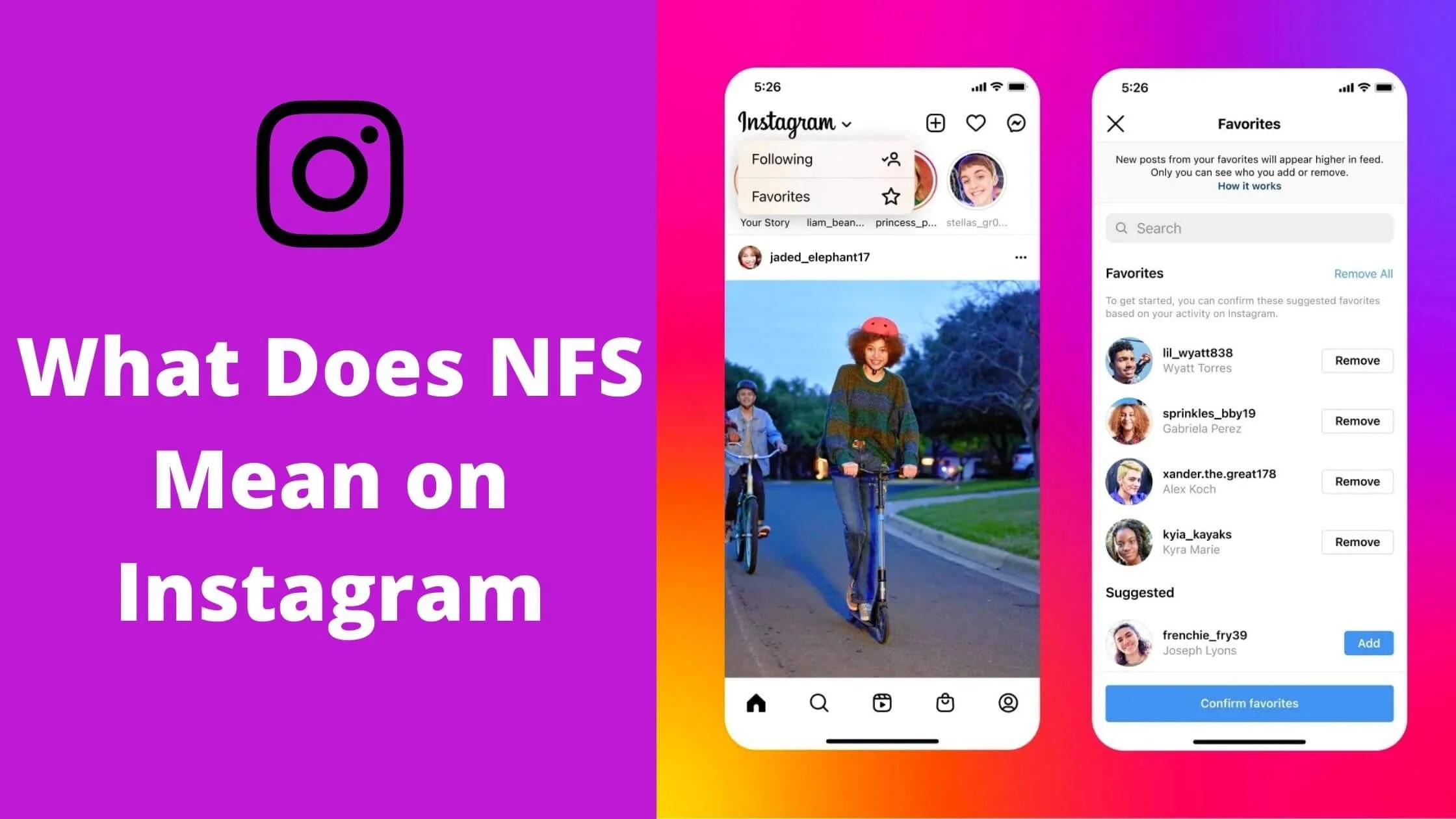 What Does NFS Mean on Instagram