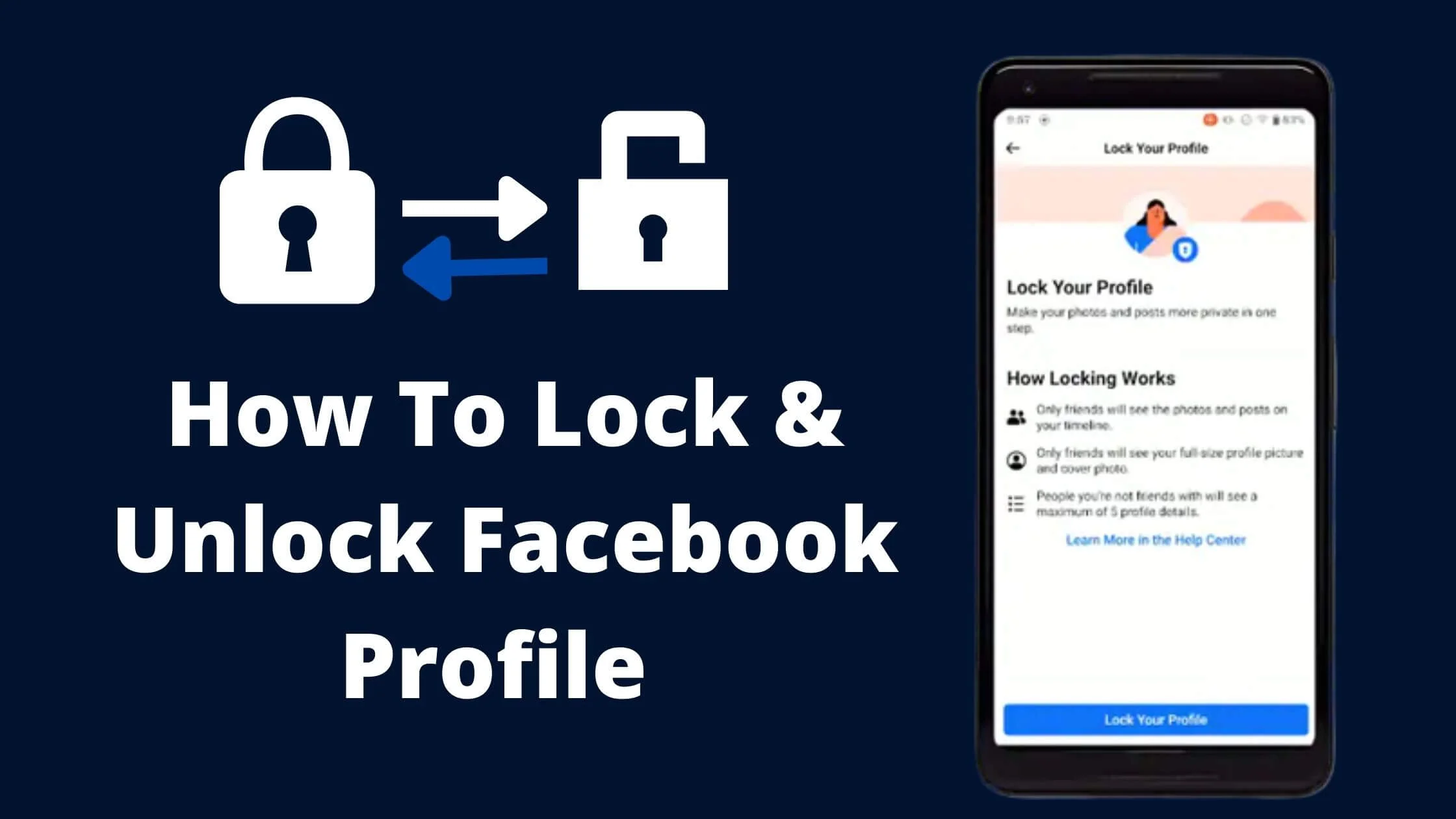 Lock and Unlock Facebook Profile