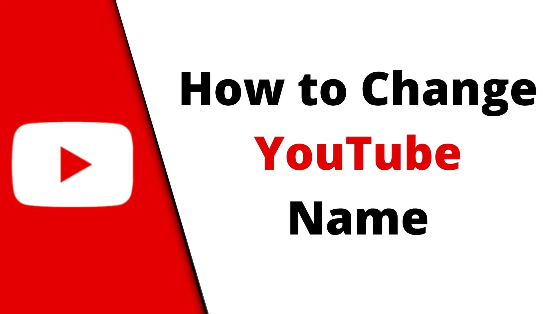 Change YouTube Name