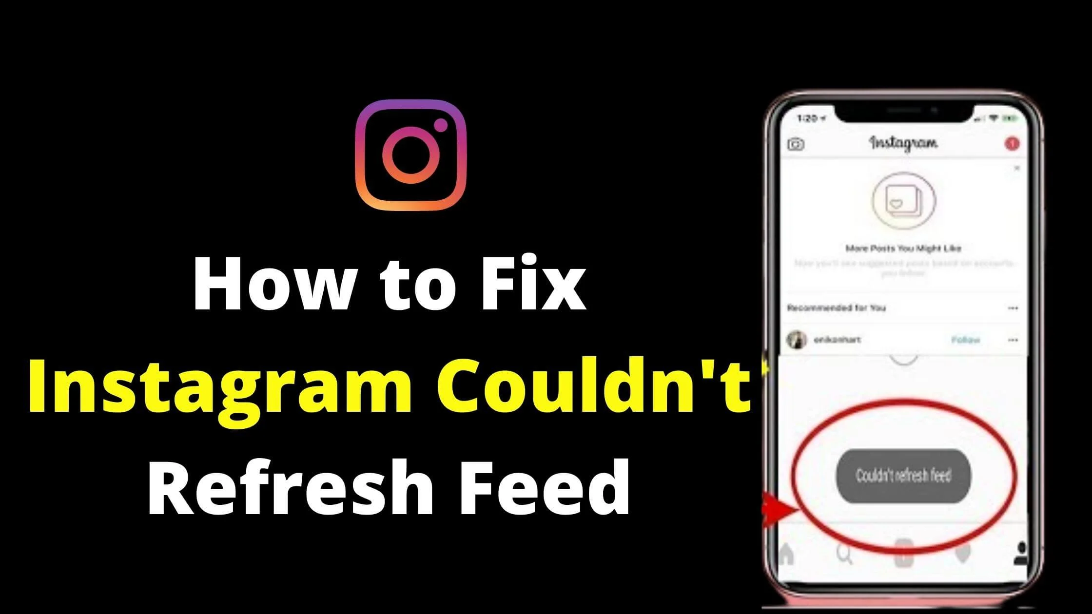 How to Fix Instagram Couldn't Refresh Feed
