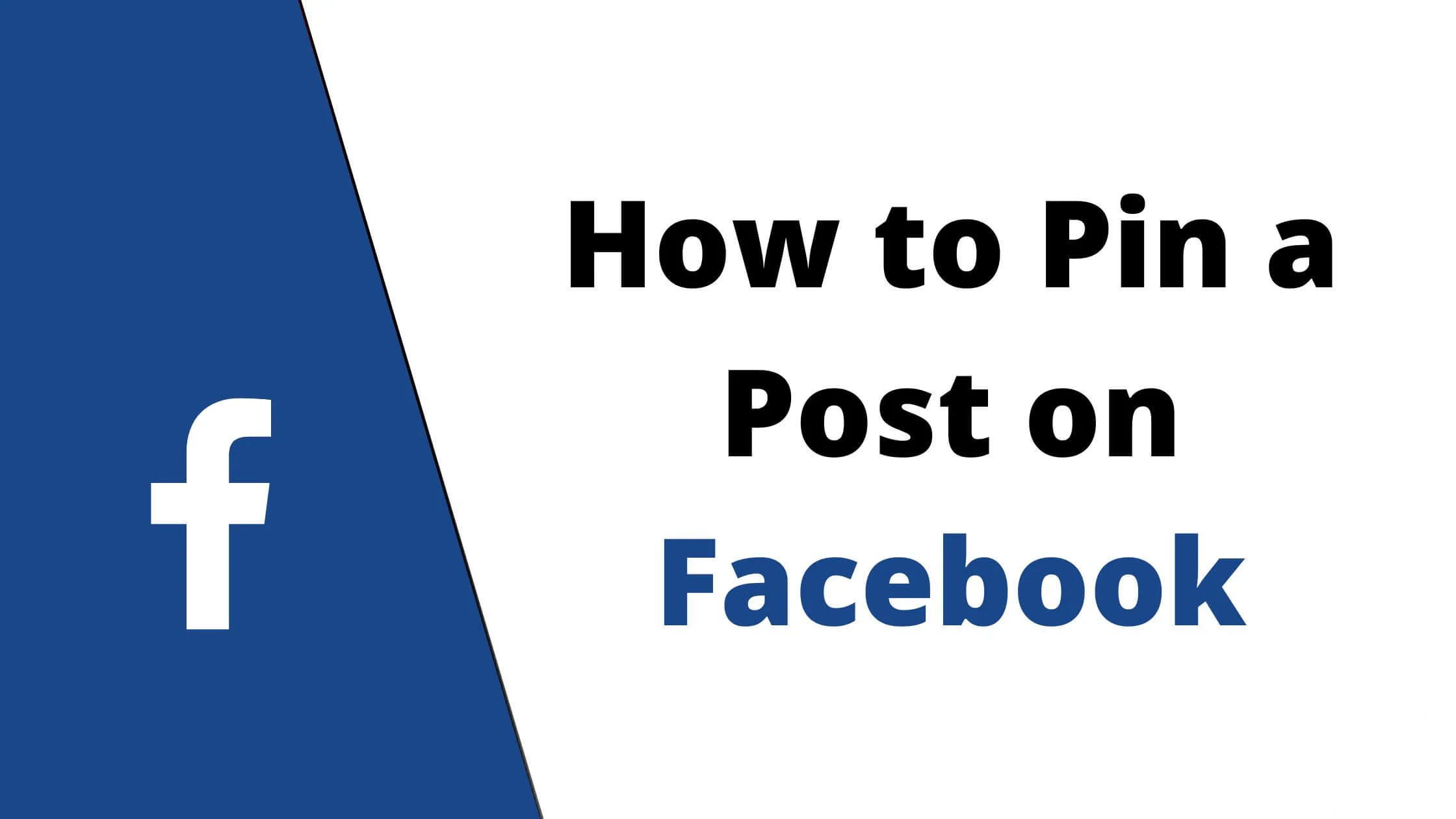 Pin a Post on Facebook