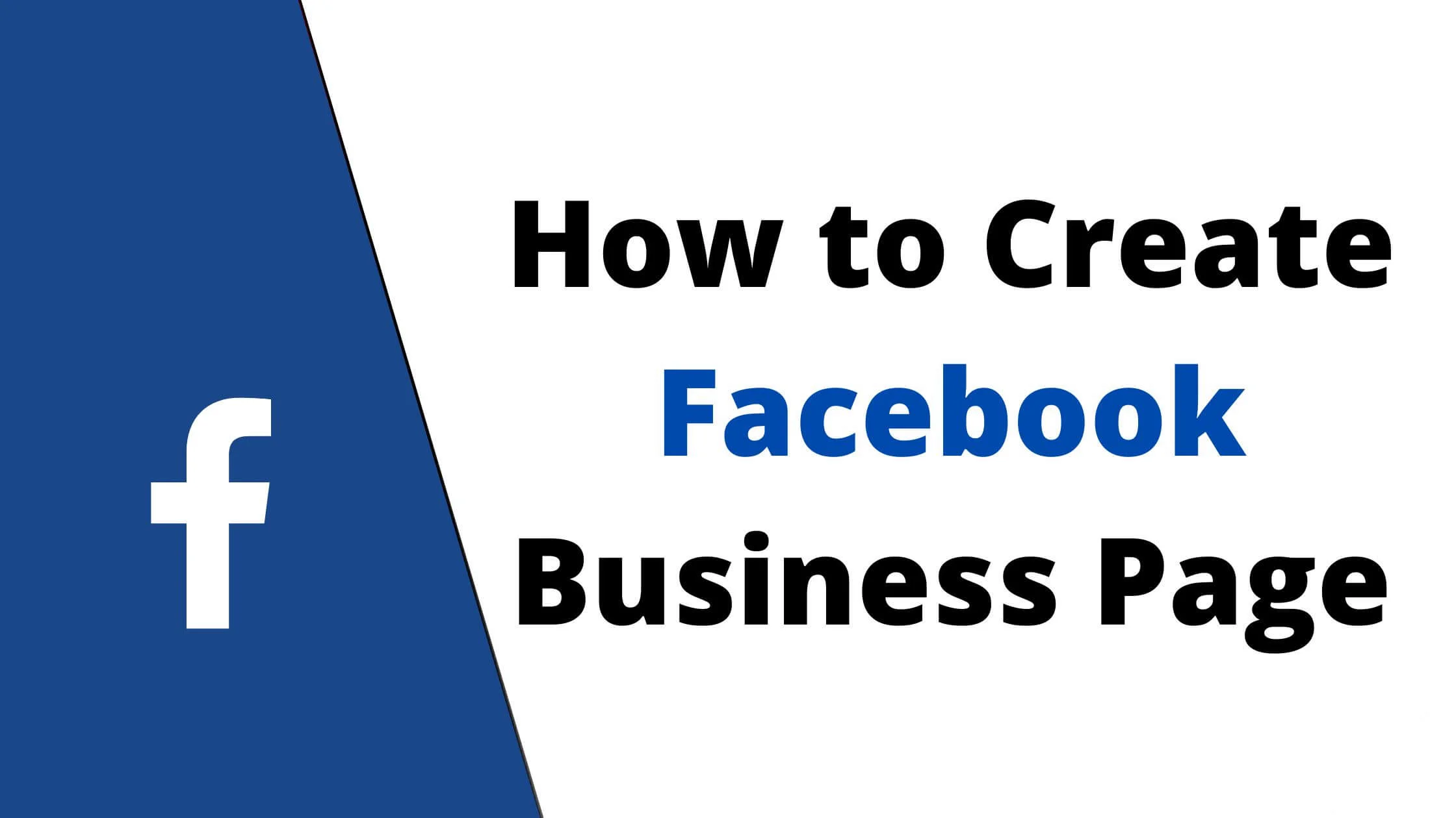 Create Facebook Business Page