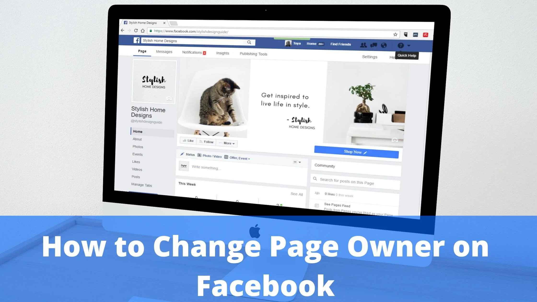 Change Page Owner on Facebook