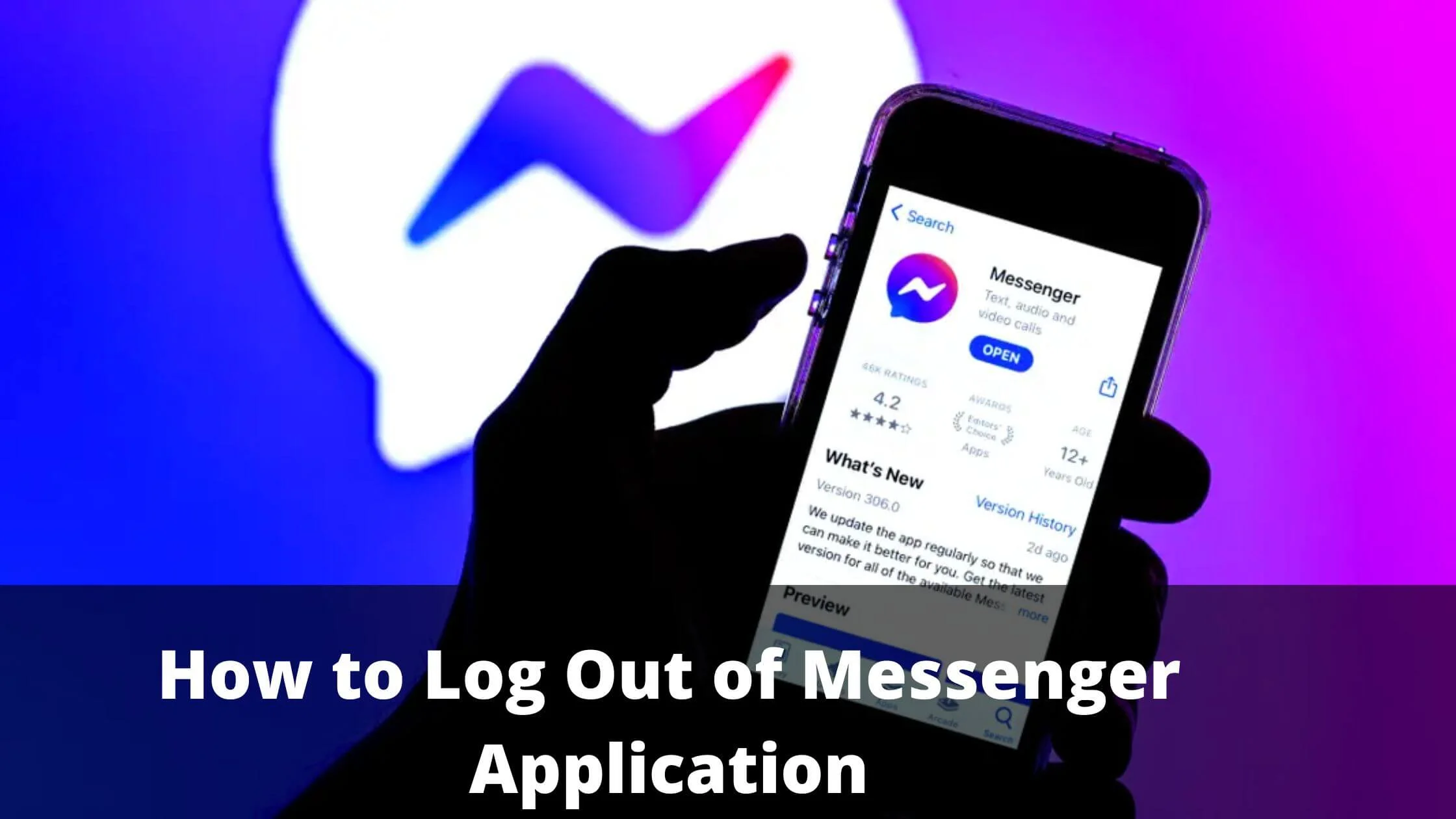 Log Out of Messenger Application