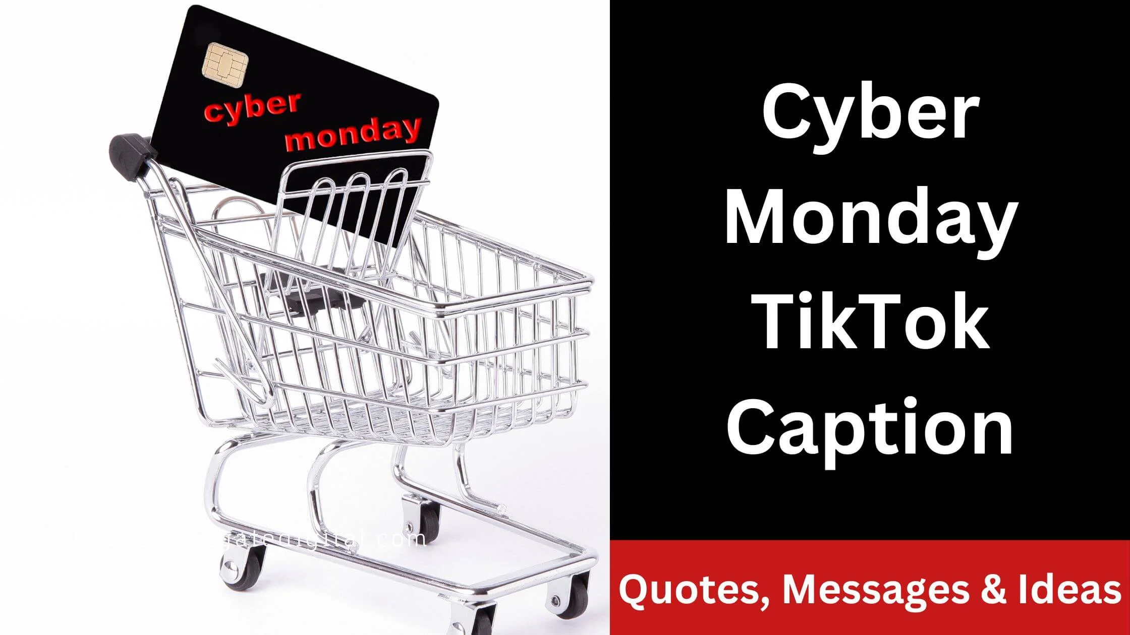 Cyber Monday TikTok Caption
