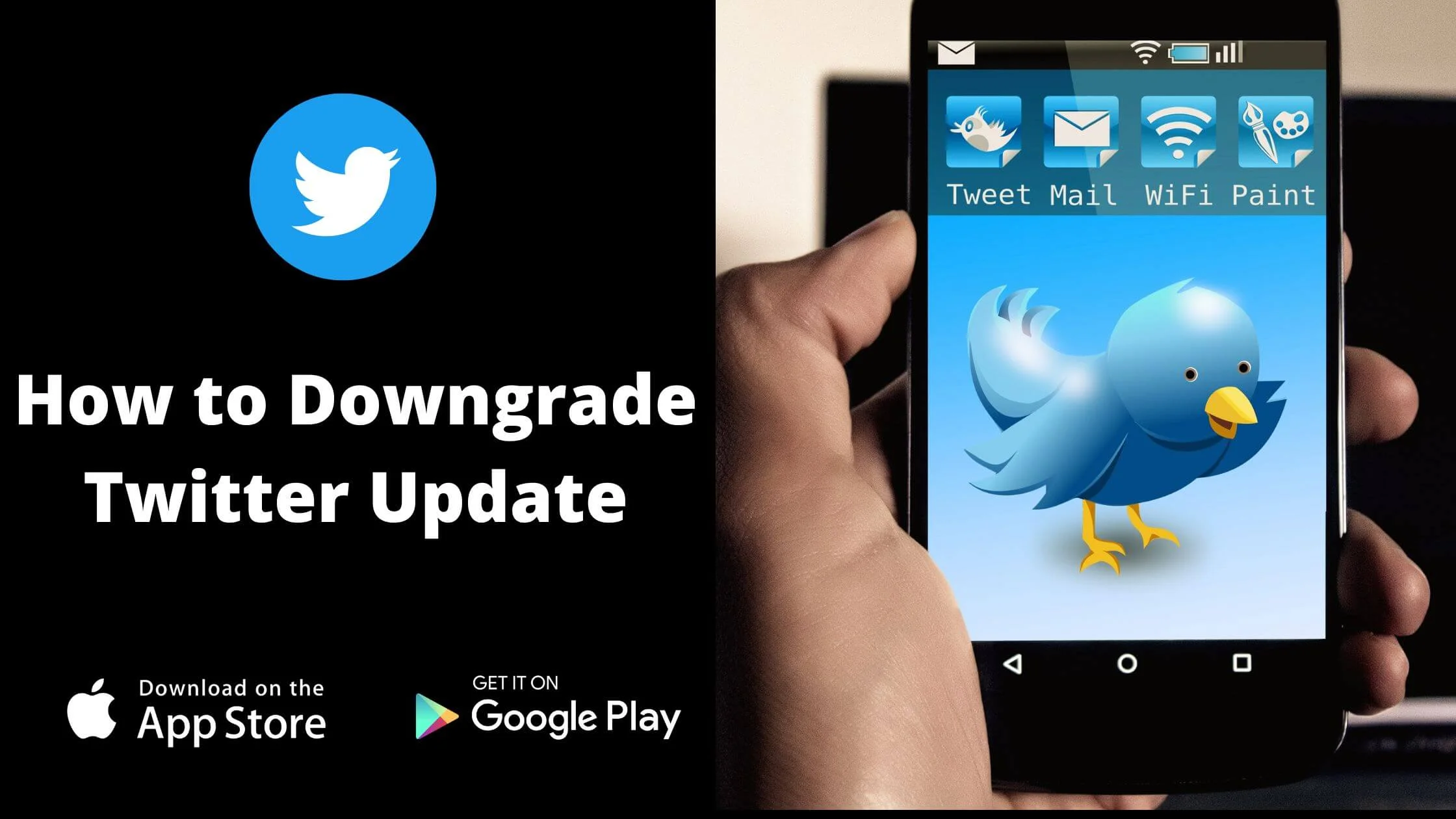 Downgrade Twitter Update