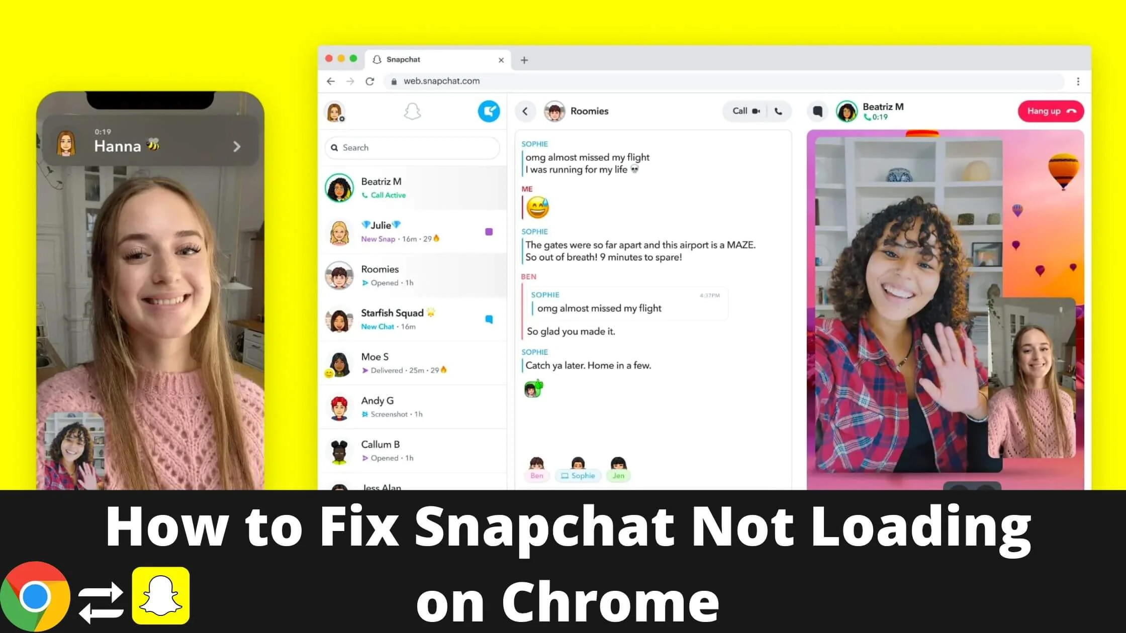 Snapchat Not Loading on Chrome