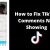 TikTok Comments Not Showing (Here’s Why & The Fix)