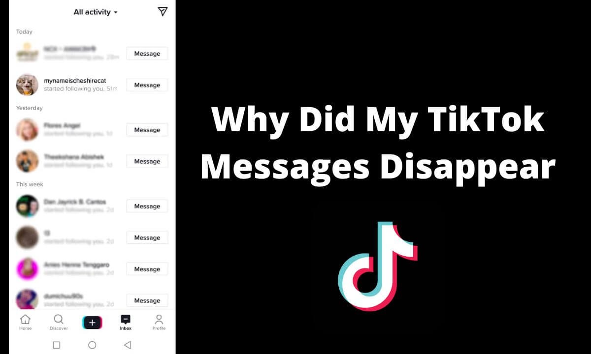 TikTok Messages Disappear