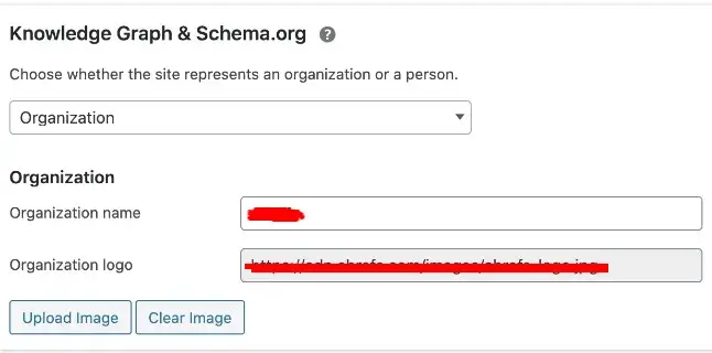 Organization schema