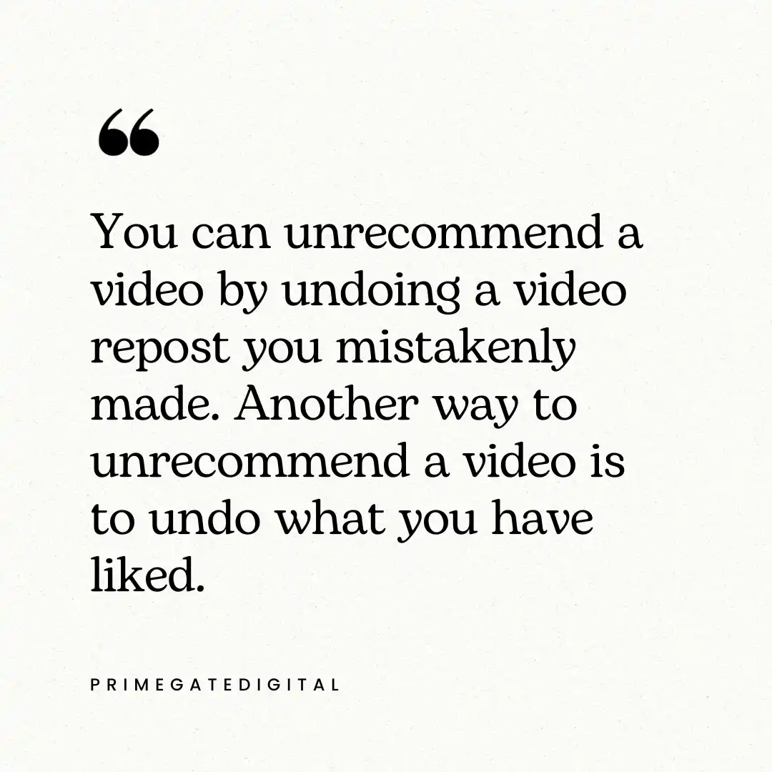 How to Unrecommend Tiktok Video That You Accidentally Recommended?